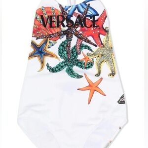 Versace Kids Colorful Starfish One Piece Swimsuit